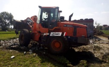 رئيس محلية كفر سعد بدمياط: ازالة حالة تعدي على ارض زراعية في المهد بمساحة 156 متر