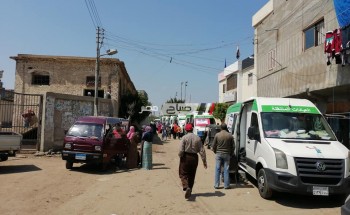 انطلاق القافلة الطبية بكحيل قرية الرياض بدمياط