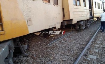 إصابة 25 مواطن فى حادث انقلاب قطار كفر الشيخ