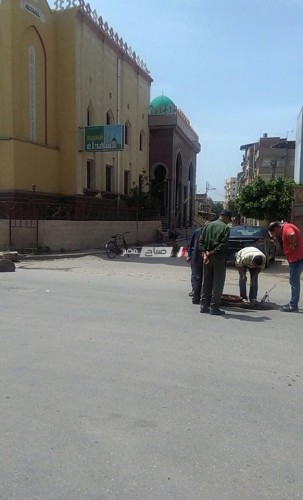 محلية دمياط: إصلاح الهبوط الارضي في الشهابية حرصا على حياة المواطنين … صور