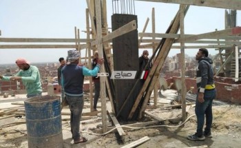 ازالة حالتين بناء بدون ترخيص في حملة مكبرة بمدينة دمنهور