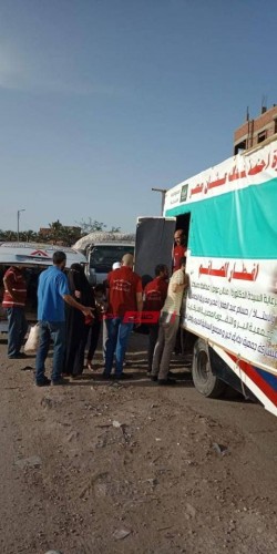 توزيع 300 وجبة ساخنة ضمن اعمال حملة إفطار صائم بقرى محافظة دمياط