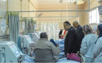 محافظ الإسكندرية يتفقد أعمال تطوير مستشفي رأس التين