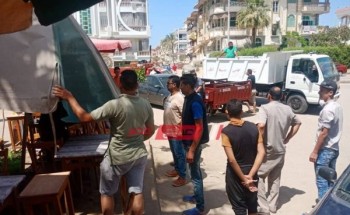 شن حملة مكبرة بأسواق مدينة رأس البر ثاني ايام عيد الفطر المبارك