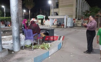 ازالة افران شوي الذرة المخالفة بشوارع دمياط في حملة مكبرة … صور