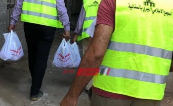 المجمع الإسلامى الخيرى بالسنانية يعلن عن توزيع 70 شنطة مواد غذائية في قرية العدلية