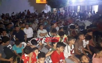 مراكز الشباب بدمياط تعرض مباراة مصر وأوغندا على 50 شاشة واقبال كبير من الجماهير … صور