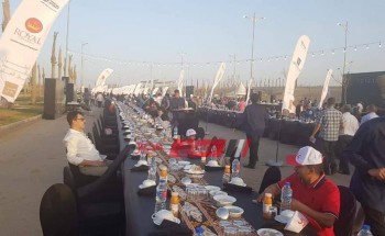 مصر بتفطر تنظيم اطول مائدة افطار في العالم بالعاصمة الادارية الجديدة… صور