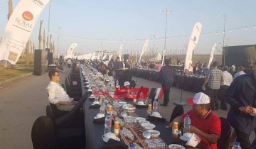 مصر بتفطر تنظيم اطول مائدة افطار في العالم بالعاصمة الادارية الجديدة… صور