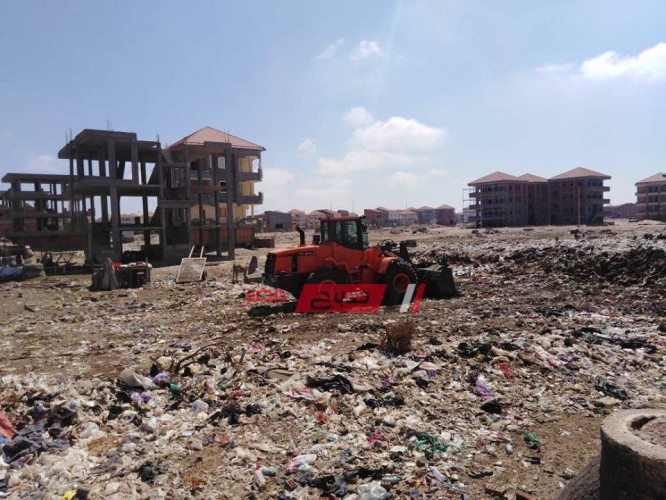 شن حملات مكبرة لرفع القمامة والاشغالات من الامتداد العمراني برأس البر لليوم السابع على التوالي