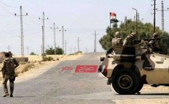 احباط هجوم مسلح على كمين بالعريش شمال سيناء واستشهاد 6 من افراد الامن وتصفية 7 من الإرهابيين