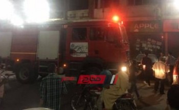 إخماد حريق نشب في مطعم شهير بمدينة رأس البر