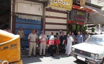 شن حملة مكبرة لإزالة الإشغالات بشوارع مدينة دمياط
