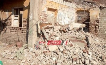 إزالة عقار ذو خطورة داهمة في حملة مكبرة بمدينة السرو بدمياط