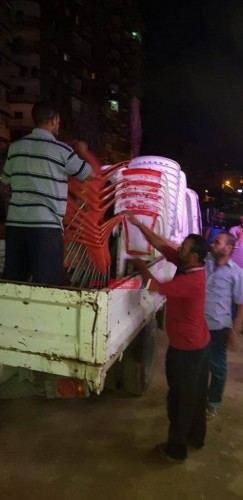 حملات إزالة إشغالات مكبرة في حى المنتزه بالإسكندرية