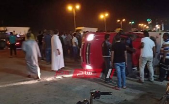 بالصور إصابة سائق جراء حادث سير مروع بين سيارة ملاكي واخرى نقل بدمياط