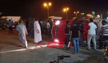 بالصور إصابة سائق جراء حادث سير مروع بين سيارة ملاكي واخرى نقل بدمياط