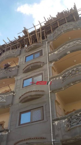 حملة مكبرة لإيقاف أعمال بناء مخالف بحي شرق بالإسكندرية