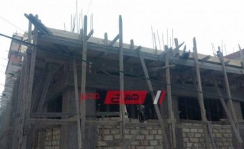 إيقاف أعمال بناء مخالف بحي العامرية بالإسكندرية