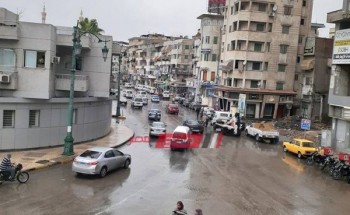 23 صورة ترصد غرق شوارع دمياط في شبر ميه بعد هطول الأمطار الغزيرة