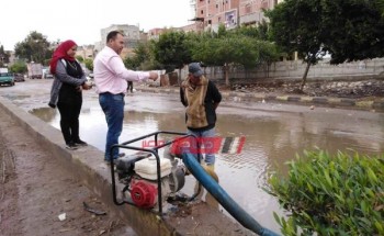 رئيس محلية دمياط: انتهينا من اعمال شفط مياه الأمطار بالمدن والقرى