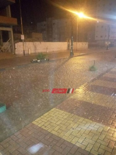 بالصور.. هطول أمطار غزيرة وثلوج بالإسكندرية