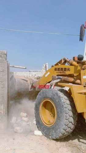 بالصور التصدي لأعمال بناء مخالف بأربعة أحياء بالإسكندرية