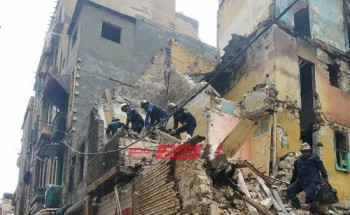 بالصور انهيار جزئي لـ 15 عقار بسبب الطقس السيئ بالإسكندرية