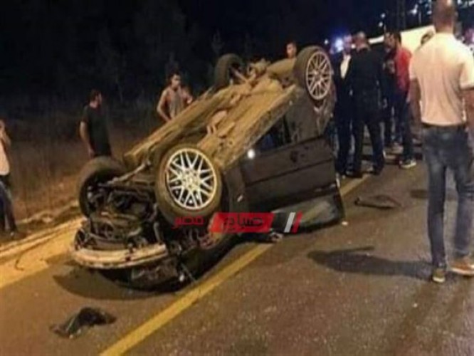 بالأسماء.. إصابة 11 مواطن فى حادث انقلاب سيارة بطريق مطروح الإسكندرية