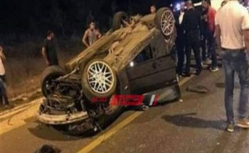 بالأسماء.. إصابة 11 مواطن فى حادث انقلاب سيارة بطريق مطروح الإسكندرية