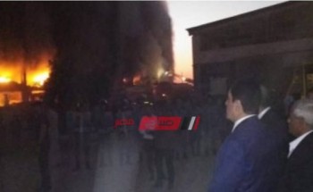 اختناق 4 أفراد إثر حريق مصنع الدراجات البخارية بمدينة قليوب
