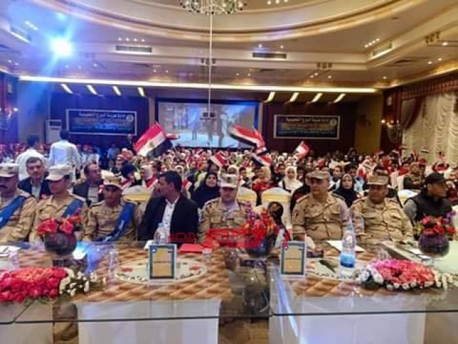 أوقاف دمياط تشارك في احتفال قيادة قوات الدفاع تحت شعار مصر في عيون أبنائها