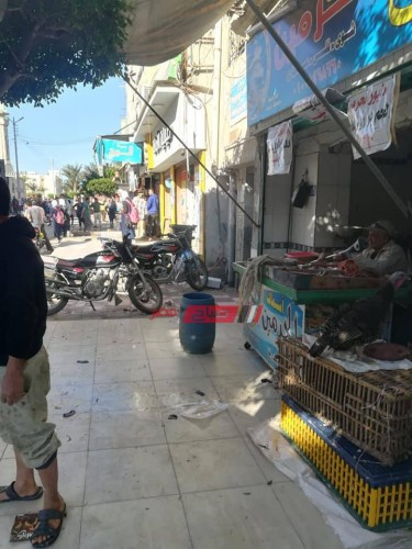 شن حملة اشغالات مكبرة بشوارع كفر سعد بدمياط