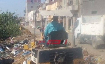 رفع 6 طن قمامة في حملة مكبرة بقرية زاوية غزال بالبحيرة