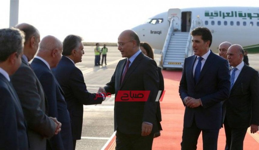 الرئيس العراقي يصل إقليم كردستان لمناقشة تداعيات المنطقة.. فيديو