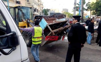 حملات إزالة تعديات على أملاك الدولة بحي الجمرك بالإسكندرية