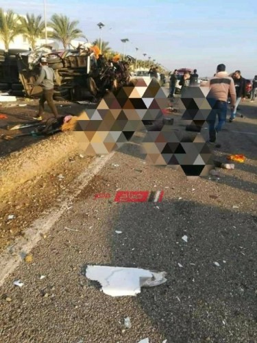 ننشر أسماء المتوفين والمصابين في حادث طريق دمياط بورسعيد – صور وفيديو