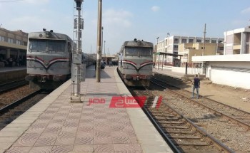 توقف حركة القطارات في دمياط بسبب تعطل سيارة نقل على القضبان