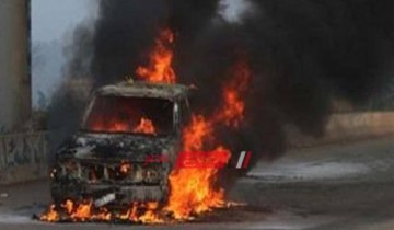 بسبب ماس كهربائي تفحم سيارة بجراج عقار في منطقة العجمي بمحافظة الإسكندرية