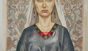 نور فنانة تشكيلية تجسد شموخ المرأة المصرية في لوحة