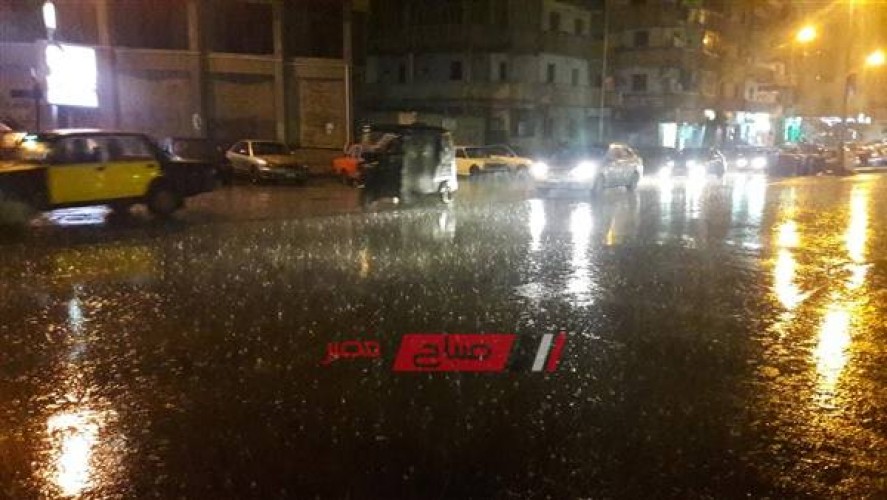 استمرار هطول أمطار غزيرة على الإسكندرية