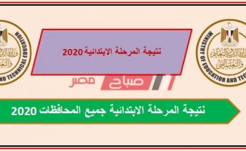 نتيجة الشهادة الابتدائية محافظة الشرقية 2020