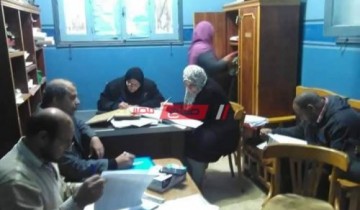 لجنة المتابعة المحلية تتفقد سير العمل في مراكز شباب كفرالبطيخ بدمياط
