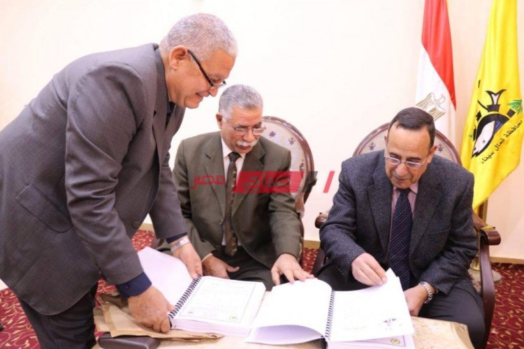 محافظ شمال سيناء يعتمد نتيجة الشهادة الاعدادية الترم الأول بنسبة نجاح 80,9%