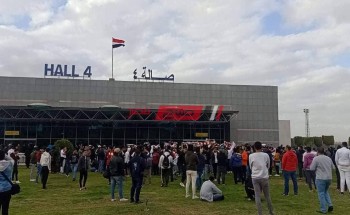 مطار القاهرة يستقبل أعداد كبيرة من جماهير الزمالك