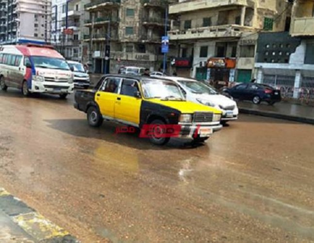 تساقط أمطار متوسطة على الإسكندرية الآن مع توقعات بتحسن الطقس تدريجياً