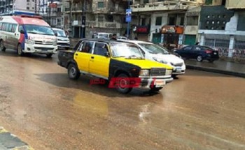 تساقط أمطار متوسطة على الإسكندرية الآن مع توقعات بتحسن الطقس تدريجياً