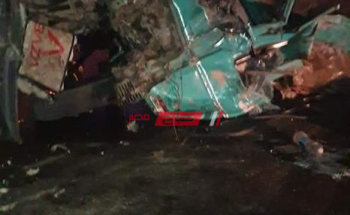مصرع 18 شخص وإصابه 14 بحادث مروع علي الدائري الإقليمي