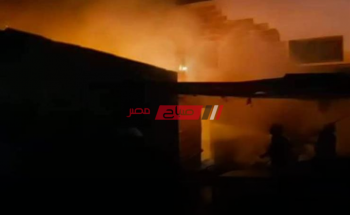 اللقطات الأولي لإندلاع حريق بنادي الزمالك (فيديو)