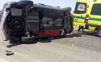 مصرع مواطن وإصابة 4 أخرين إثر حادث انقلاب طريق “الغردقة – سفاجا”